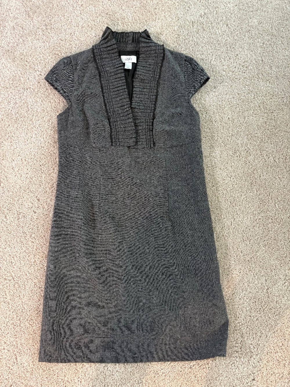 Loft charcoal pencil dress
